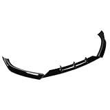 SCITOO Plastic Front Lip Spoiler Fits for 2013-2016 for Audi for A5/S5 Fit Models S-Line Glossy Black Front Bumper Lip