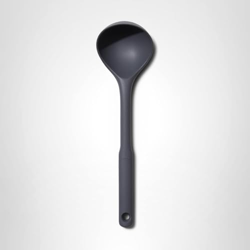 Miniatura 3 de Oxo Good Grips - Cucharón De Cocina De Silicona Flexible, Ideal Para Voltear Y Servir, Resistente Al Calor, Color Gris Oscuro
