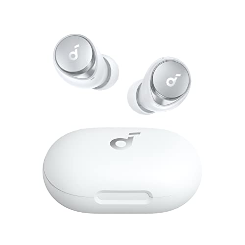 soundcore by Anker Space A40 Adaptive Active Noise Cancelling Wireless Earbuds, Reduce Noise by Up to 98%, Ultra Long 50H Playtime, Hi-Res Sound, App Customization, Wireless Charge (Renewed)