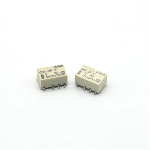 Relais de signal G6K-2F-Y 5V CC à 8 broches pour circuits imprimés, lot de 10