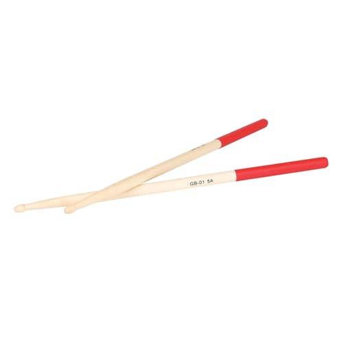Baquetas de Madera Maple BESPORTBLE 5A Rojo 1 Par miniatura 1