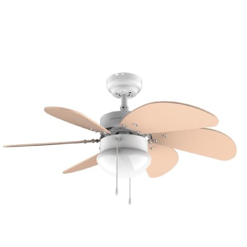 Cecotec Ventilador de techo EnergySilence 3600 Vision Orange. 50 W, Diámetro 92 cm, Lámpara, 3...