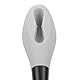 Toilettenhilfe Komfort-Wischgriff 15,7 cm – Praktische Selbstabwischhilfe für Senioren Bewegungsunschähige mit Langem Griff Grau Ergonomisch Haltbar Easy-Grip Unterstützung