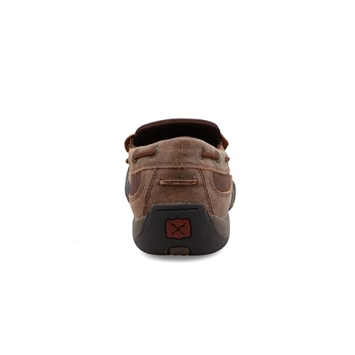 Twisted X Men's Slip-On Driving Moc, Moc Toe, Brown, 13 W3