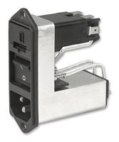 SCHURTER CD44.1101.151 250VAC, 2-Pole, 5MM X 20MM, 6-AMP, Flange Mount, Fuse Holder, Plug, Power Entry Module