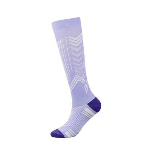 HYFEUOKF Medias De CompresióN Calcetines de compresión de fútbol for Hombre y Mujer, for Correr, Golf, Viajes, Tallas 20-30, Calcetines Deportivos elásticos. para Deporte(Y224,L XL)
