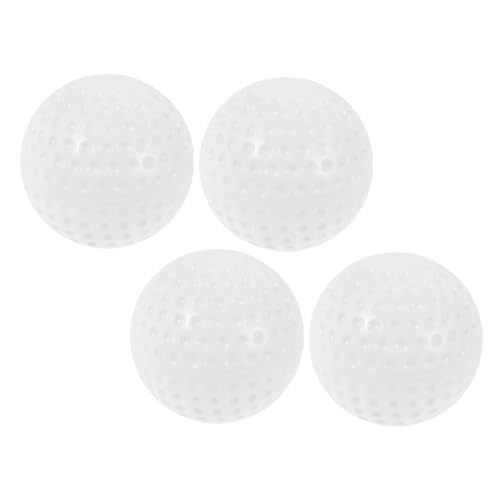 KESYOO 4pcs Portable Practice Baseballs Small Training Baseball Small Softballs Softball Ball Replacement Training Baseball Prop Soft Softballs for Practice Softball Balls White