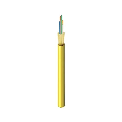 FX Indoor FISD006P9 OS2 Distribution 6-Fiber Tight Buffer OFNP Non-Unitized Yellow Jacket Single-Mode Cable