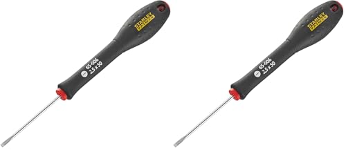 Image of Stanley 0-65-006 Fat Max Screwdriver Parallel 2.5X50Mm-Black/Red (Pack of 2)