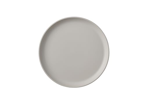 Mepal - Plato de desayuno Silueta - Apto para lavavajillas y microondas - Platos de plástico - Platos llanos - Vajilla - 23 cm - Nordic white