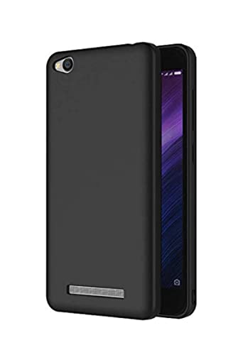 Image of Mobile Back Cover Case for Xiaomi Redmi 4A (Silicone Case|CameraProtection|Black SC1510)