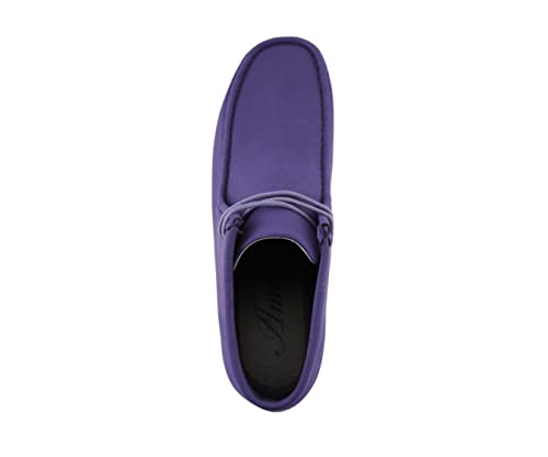 Image of Amali Casual Chukka Boots for Men, High-Top, Lace Up Suede Men's Shoes, Desert Boots with Crepe Rubber Sole