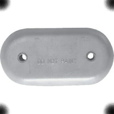 NEXDYNAMI CMMZC406 Zinc Anode 8 5/8 in. x 4 1/4 in. Hull Anode Compatible with/Replacement for Martyr CMMZC406 MZC406