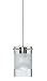 Besa 1XT-6524EC-LED-SN Contemporary Modern One Light Pendant from Scope Collection in Pewter, Nickel, Silver Finish, (BES1XT-6524EC-LED-SN)