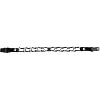 Herm Sprenger Black Stainless Steel Prong Collar with Buckle for Dogs, 3.2mm Large