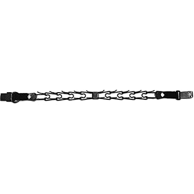 Herm Sprenger Black Stainless Steel Prong Collar with Buckle for Dogs, 3.2mm Large