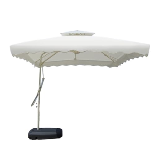 Parasol de patio en acier de haute qualité avec socle de fixation à eau pour extérieur