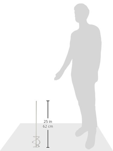 kwb Beton- und Mörtel-Rührer für Bohrmaschine, Farb-Mischer mit Größe Ø 100 x 590 mm, Rührstab geeignet für Gebinde von 10-15 Liter, mind. 500 Watt, Made in Germany