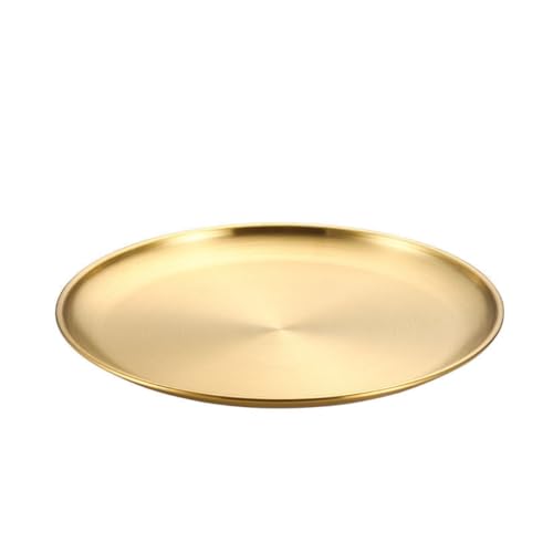 小皿 5枚セット ステンレスプレート 304ステンレス キャンプ パイ皿 グリルプレート 豆皿 仕切り板 14cm 20CM おしゃれ (金,14CM)