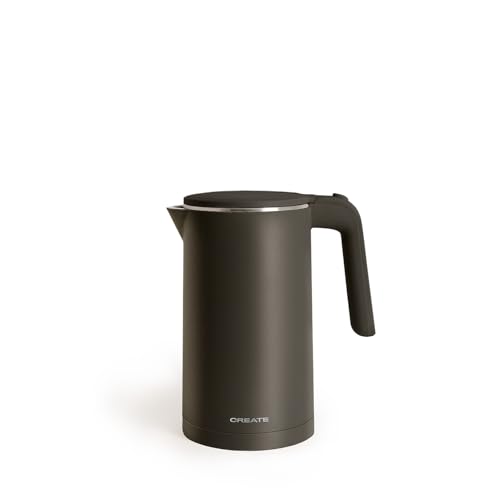 CREATE/KETTLE STUDIO PRO/Hervidor eléctrico de 1L negro/Control de temperatura, función mantener caliente, sistema recogecables, apagado automático, 1000W