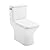 Carre One-Piece Square Toilet Left Side Flush Handle Toilet 1.28 gpf
