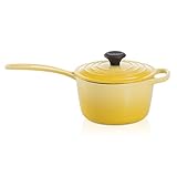 Le Creuset Signature Cast Iron Saucepan, 1-3/4-Quart, Soleil