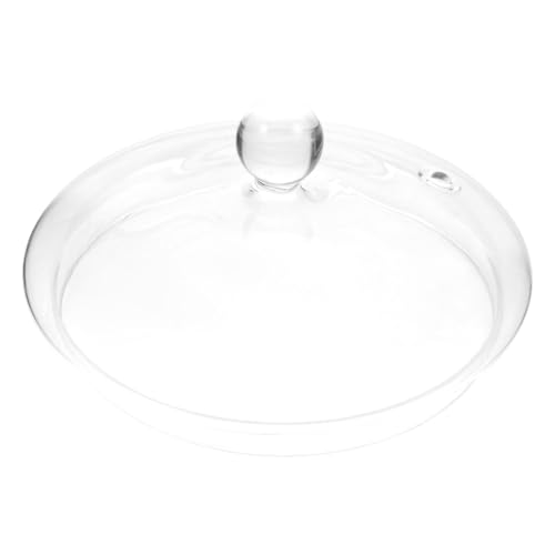 DOITOOL Tapa de Vidrio para Olla de Cocina Cubierta Transparente para Peroles y Cazos Reemplazo Duradero para Macetas y Ollas de Vidrio Diseño Práctico para Cocinar y Observar sin