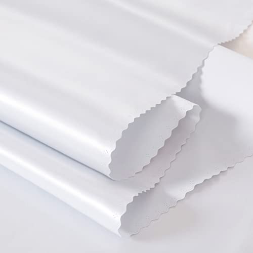 Horbaunal 4 Pack White Satin Tablecloth 60 X 102 Inches Rectangle Satin Table Cover Bright Silk Table Cloth Smooth Table Decoration For Wedding Party Banquet #TOP6