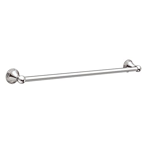 Image of Moen DN8418CH Preston Collection 18-Inch Single Bar Bathroom Towel Bar, Chrome (Pack of 4)
