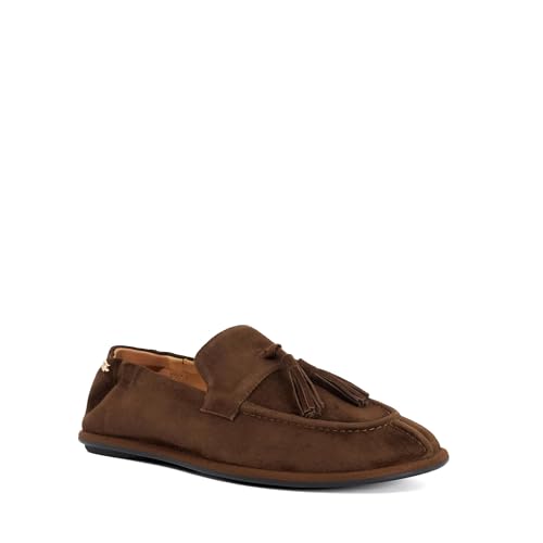 Image of Dune London Ladies GROUNDING Suede Round Toe Tassel Loafers Size UK 4 Suede