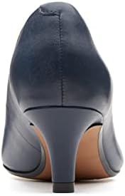 CLARKS Linvale Jerica Womens Pointed Leather Court Shoes 5 D (M) UK/ 7.5 B(M) US Navy | Image 3