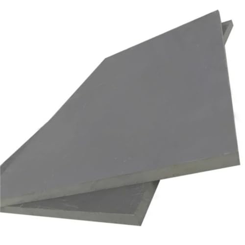 Lámina de PVC plástico gris 8mm, hoja plana rectangular de 100x200 para comunicación 5