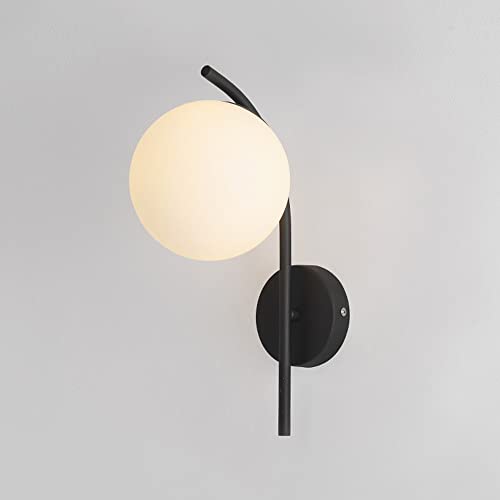 Luminaire de salon vintage avec douille E27 et globe en verre foncé suspendu