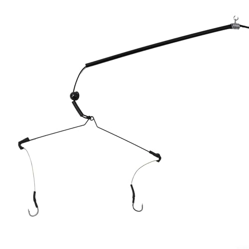 Cesta de alimentación para pesca de carpas con plomero integrado y 3 ganchos de acero al carbono para ayudar a la formación de nubes de cebo (70 g)