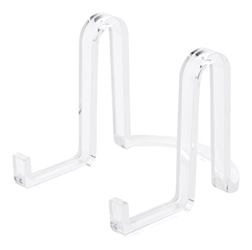 Plymor Clear Acrylic Ribbon-Style Display Easel, 3.75" H X 3.875" W X 5" D #TOP15
