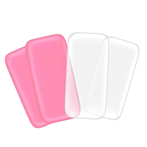 BATHVEVE 4 piezas Almohadillas de Silicona para Extensiones de Pestañas de Herramienta de Maquillaje Soporte para Adhesivo para Salones de y Personal Lavables y Reutilizables Color
