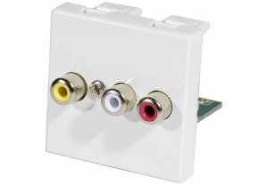 Plastron 3 rca à vis