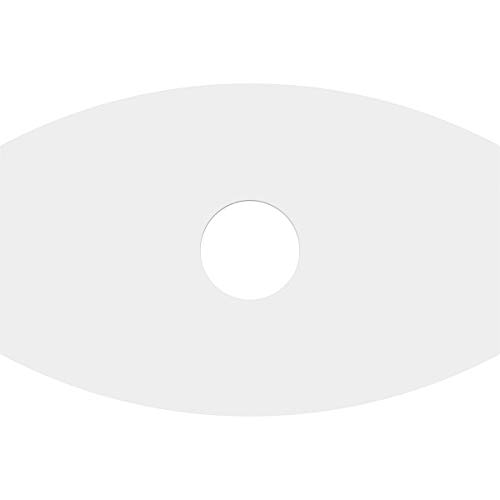 Image of Ekena Millwork CMP10X6KY-02000 Kailey Architectural Grade PVC Contemporary Urethane Ceiling Medallions 10 inchW x 6 5 /8 inchH x 2 inchID x 5 1 /4 inchC x 1 inchP