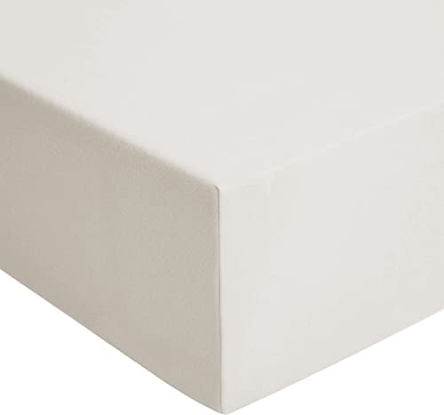 MOHAP Drap Housse 160x200cm avec Bonnet 30cm Beige Drap Housse 100 GSM en Microfibre de Haute Qualité 100% Polyester Doux, Résistant, Anti Plis Cover
