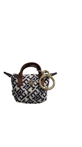 Tommy Hilfiger Schlüsselanhänger in Tote-Bag-Form/Taschenanhänger, Blau-Beige