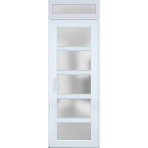 VDOMDOORS Front Exterior Prehung Fiberglass Door Frosted