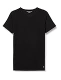Tommy Hilfiger Herren T-Shirt Kurzarm V-Ausschnitt, 3er pack, Schwarz (Black), L