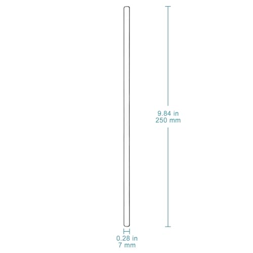 stonylab 8 pack glass stirring rods solid borosilicate glass rods stirrers sticks with rounded ends for lab kitchen 984 inch length