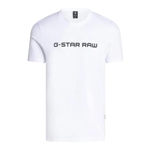 G-STAR T-Shirt Blanc Homme Raw GD25950 Blanc M