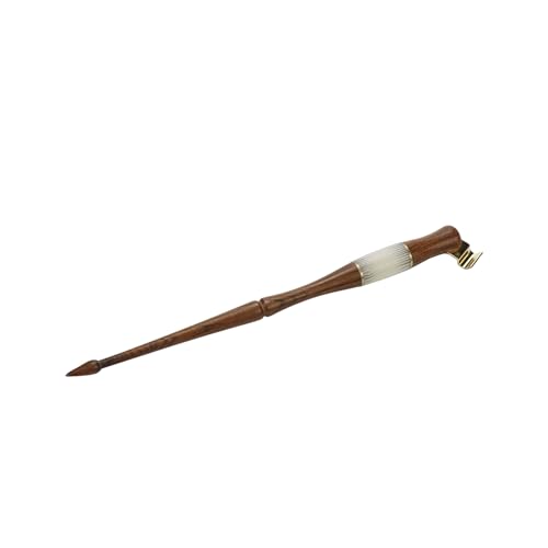 Dip Pen Wood Calligraphy Holder with Brass Flange