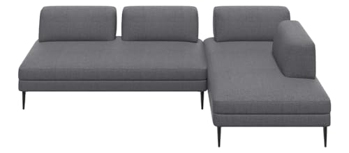 LIFEDEPT フルカバーリング 4人掛けソファーセット ダークグレー ファブリック 布張り システムソファー ユニットソファー カウチソファー コーナーソファー ワイドソファー L字型 背もたれ可動 4人用 4Pソファー おしゃれ SF10