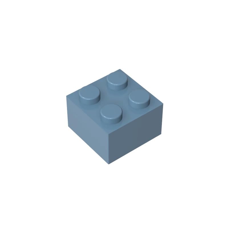 XYEIUGO 3003 Basic Bricks Brick 2x2, Sand Blue, 50 PCS โ image 1