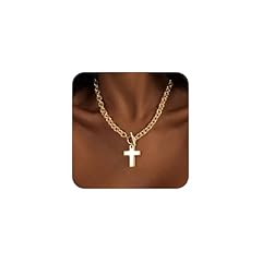 Chunky Cross Necklace-Gold