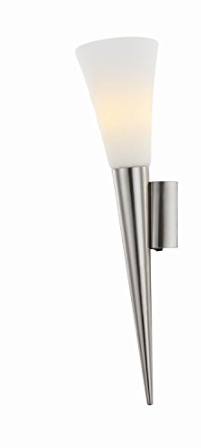 Nino Leuchten LED-Wandleuchte, E14, 23410101, nickel, glas matt Cover