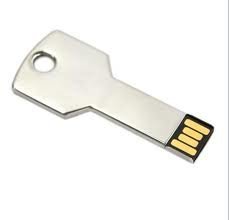 Tobo - Metal Key Shape Designer Fancy Pen Drive Silver (8GB)